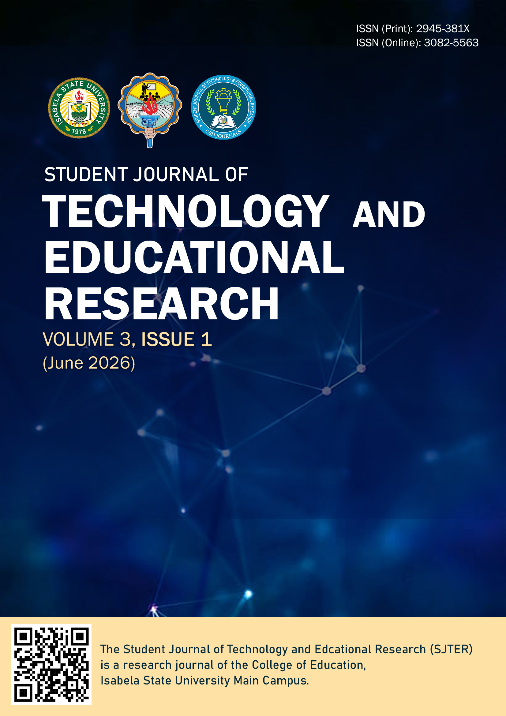 					View Vol. 3 No. 1 (2026): Student Journal of Technology and Educational Research
				