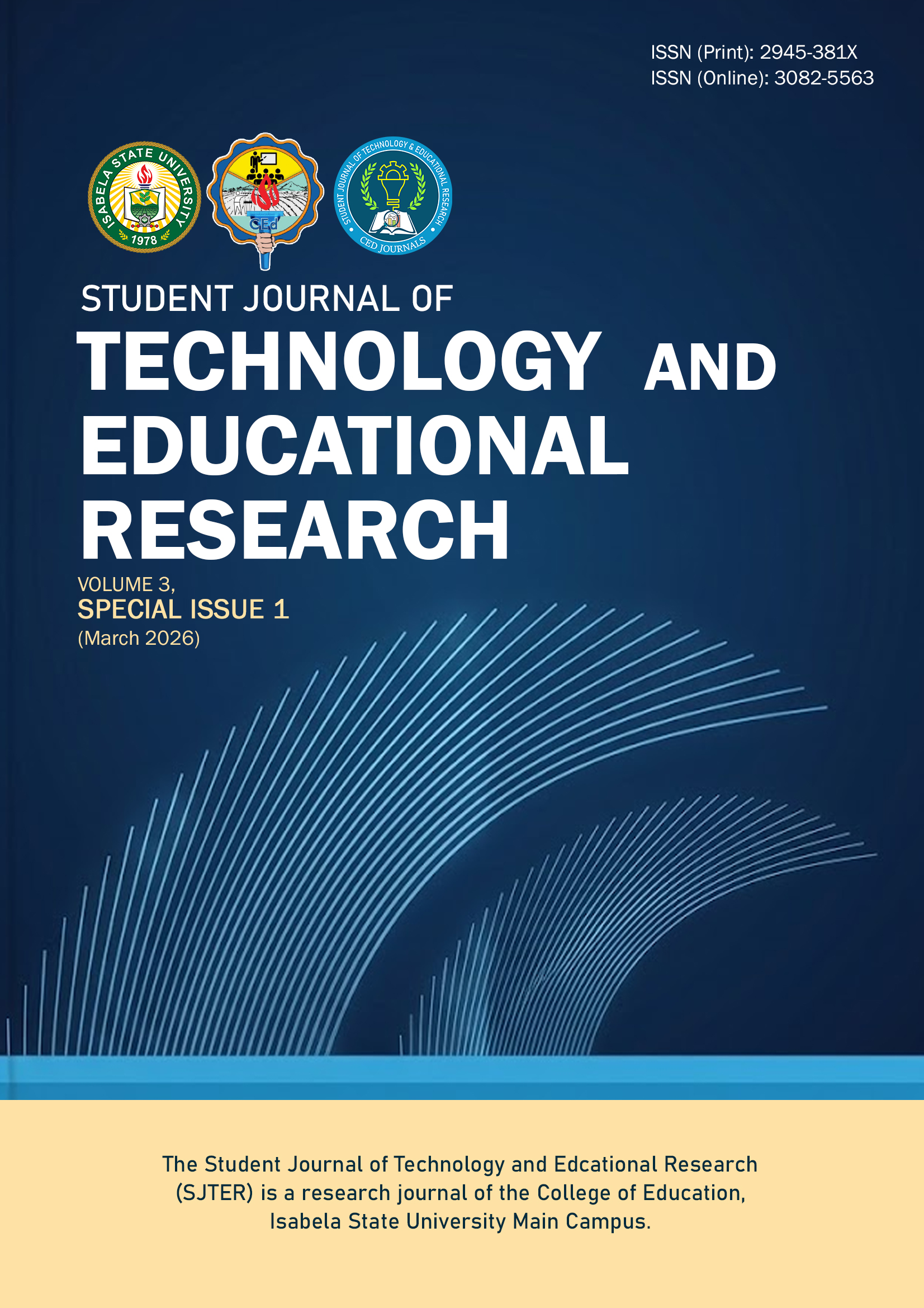 					View Vol. 3 No. Special Issue 1 (2026): Student Journal of Technology and Educational Research
				